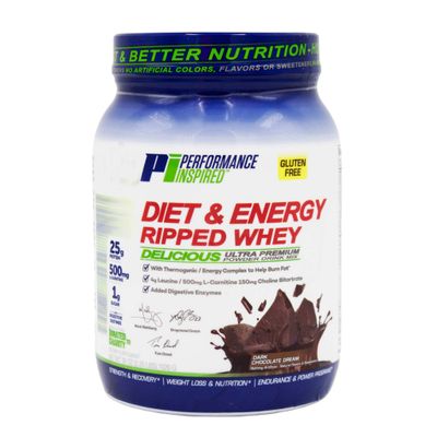 Performance Inspired Nutrition Diet &amp; Energy Ripped Whey Protein, Dark Chocolate Dream; Style #: RWDKC