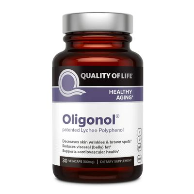 Quality of Life - Premium Anti Aging Supplement- Promotes Cardiovascular Health, Circulation &amp; Youth - Oligonol - Includes Antioxidants- Lychee Fruit Extract - 30 Vegicaps