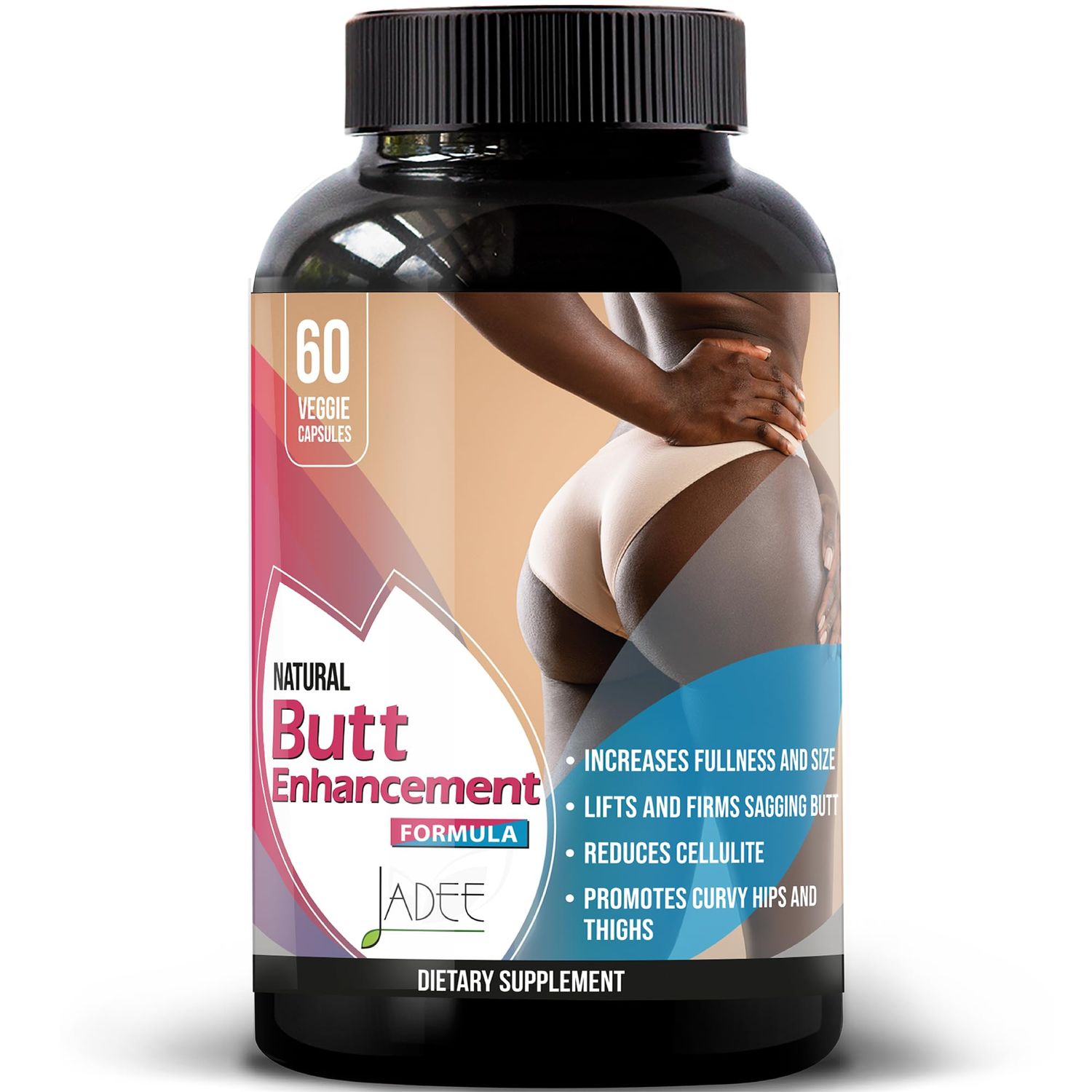 Butt Enhancer Pills for Big Booty &amp; Curvy HIPS - Weight Gain Pills for Womens Curves Bigger Butt Pills for Women - Aguaje para Aumentar Gluteos y Caderas Booty Builder - Butt Growth Products
