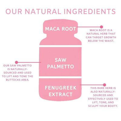 BootyMaxx Pills, Supplements for Women and Men, Target Your Curves, Butt Formula with Premium Ingredients, The Original Booty Brand