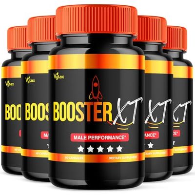 (5 Pack) Booster XT for Men, Booster XT Capsules, Premium Formula Vitamin Supplement Support Energy Peak Performance Multivitamin Pastillas Capsulas BoosterXT Boost XL (300 Capsules)