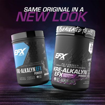 EFX Sports Kre-Alkalyn EFX Powder | pH Correct Creatine Monohydrate Powder Supplement | Strength, Muscle Growth &amp; Performance | 266 Servings (Unflavored)