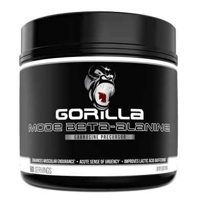 Gorilla Mode Beta-Alanine - Carnosine Precursor/Enhanced Muscular Endurance / 3.2 Grams per Servings