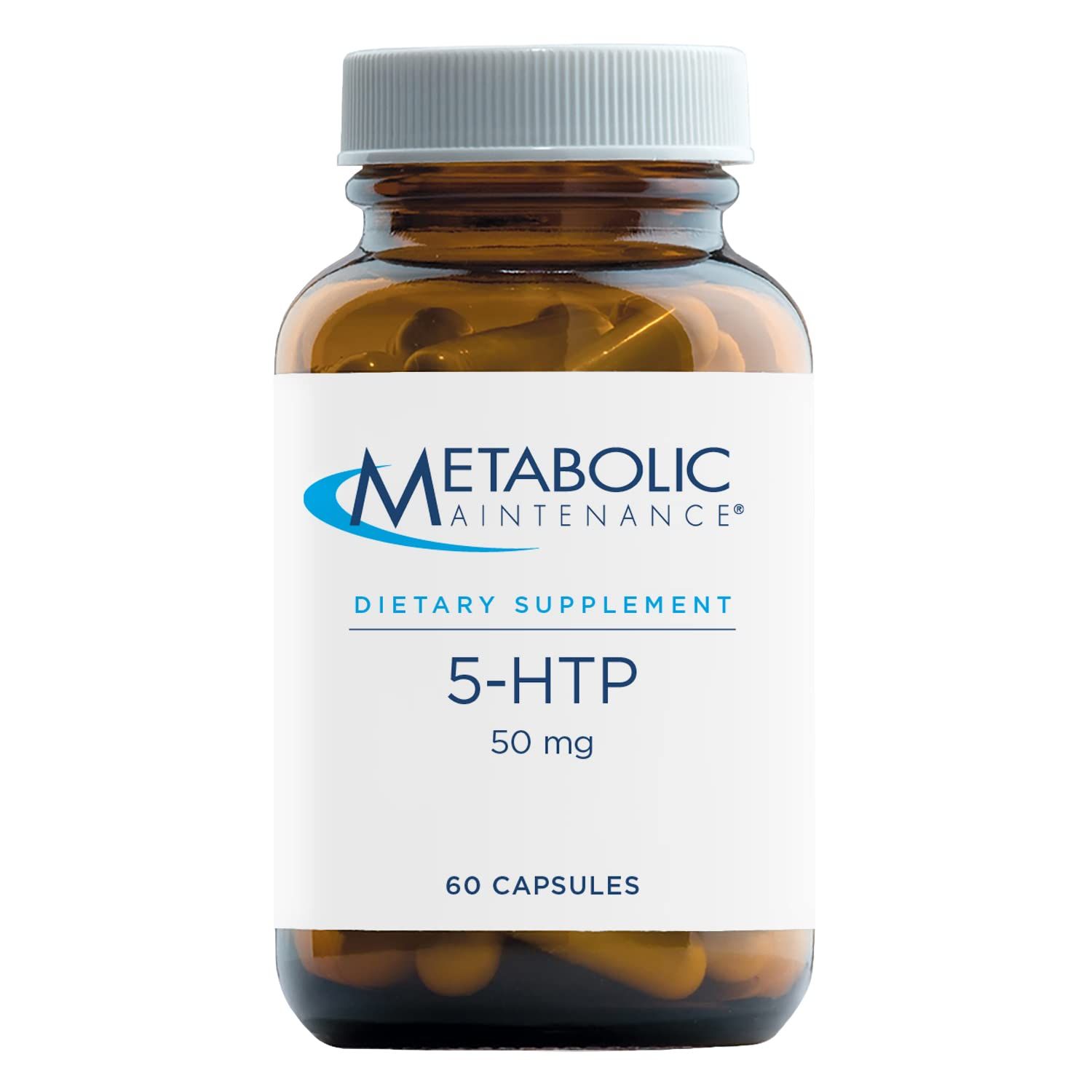 Metabolic Maintenance 5-HTP - 50 Milligrams with Vitamin B6 (P-5-P) for Mood + Sleep Support (60 Capsules)