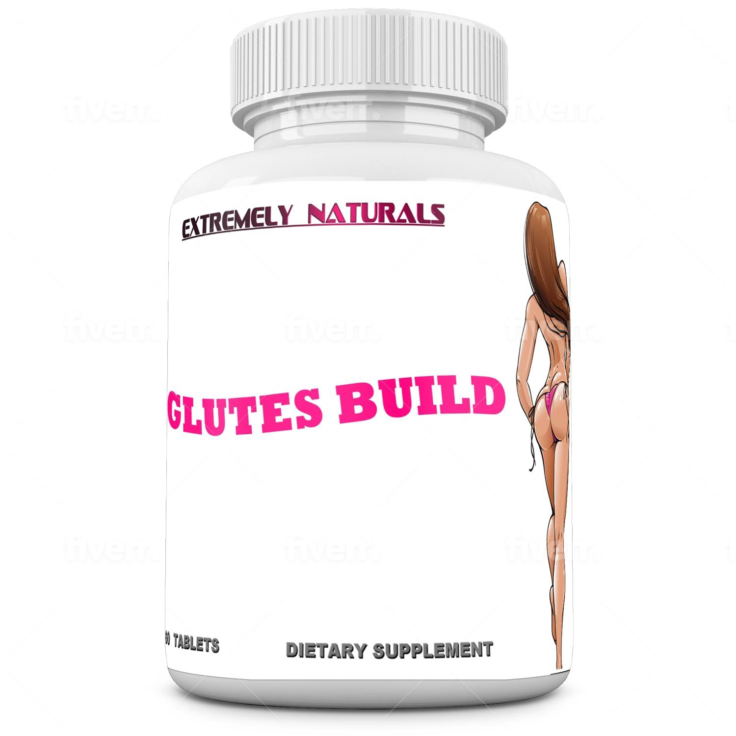 Glutes Build Bigger Booty Pills. Brazilian Bum Boost - Booty Enhancement - Bigger Butt Pills. Glutes Supplement - Butt Increase Size Pills. 60 Tablets