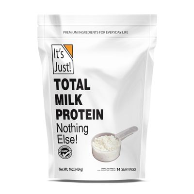 It&#39;s Just! - Milk Protein Concentrate Powder, Naturally 80% Casein / 20% Whey, rBSH/RBST Hormone Free, No Added Sugar (1 Pound, Unflavored)