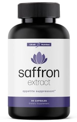 Pure Saffron Extract - Appetite Suppressant for Weight Loss Women &amp; Men - Natural Hunger &amp; Craving Control Supplement - Saffron Supplements for Energy &amp; Mood Lift - 90 Capsules - Made in USA