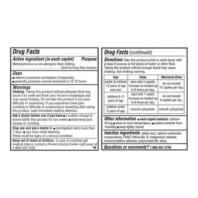 Quality Choice Fiber Therapy Caplets 100 Ct