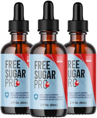 (3 Pack) Free Sugar Pro Drops - Free Sugar Pro, Free Sugar Pro Liquid, Freesugarpro, Freesugar Pro Drops, New Free Sugar Pro Dros for Health, New Advanced Formula, 3 Bottles for 90 Days.