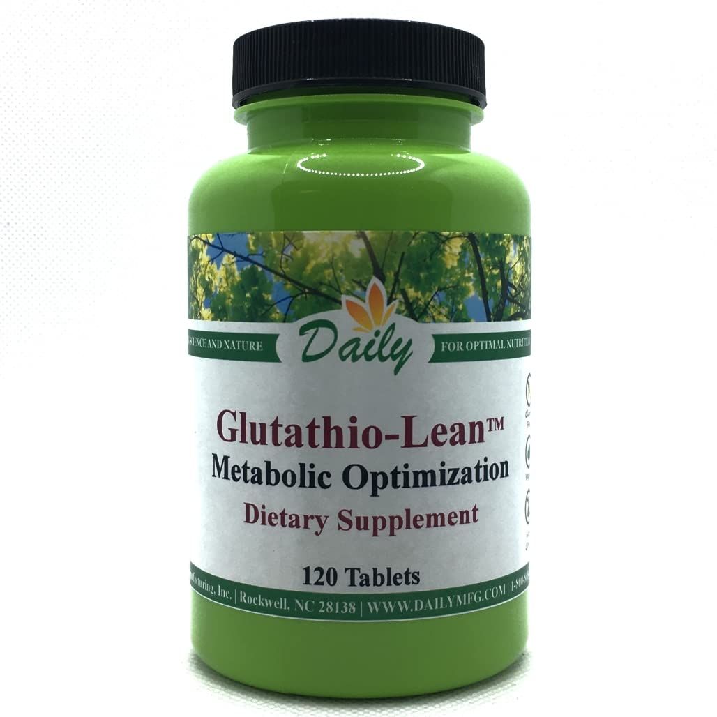 Daily Manufacturing Glutathio-Lean (Non-GMO: N-Acetyl Cysteine (NAC), L-Glycine &amp; L-Leucine) 120 Tablets