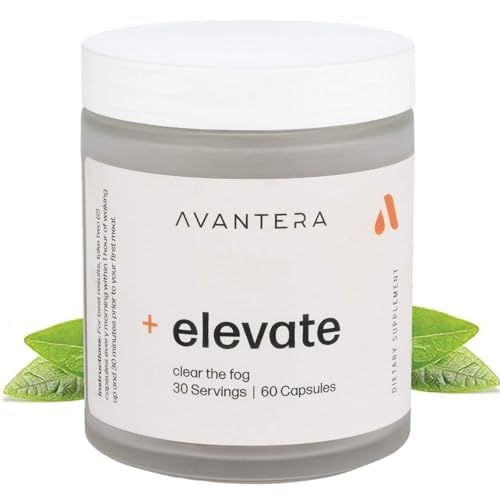 Avantera Elevate Premium Nootropic Supplement - Beat Brain Fog - Best Focus Supplements for Memory &amp; Focus Support - Energy Without Crash - 60 Count Pills for Women &amp; Men