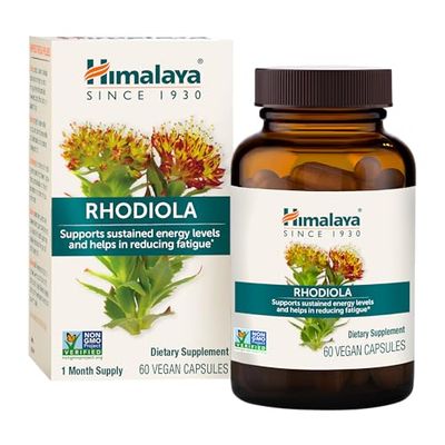 Himalaya Rhodiola for Energy and Stress and Exercise Endurance, 250 mg, 60 Vegan Capsules, 1 Month Supply