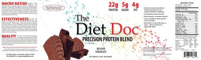 The Diet Doc Precision Protein Blend: 2.2lb (Belgian Chocolate)