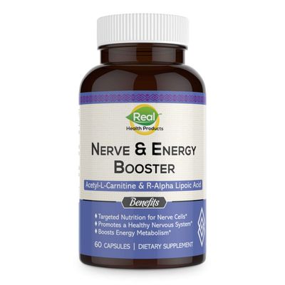 Acetyl L-carnitine 1000mg &amp; R-Alpha Lipoic Acid 300mg Capsules - Nerve &amp; Energy Booster Ala Supplement &amp; Carnitine Supplement - Cardiovascular, Cognitive Function &amp; Antioxidant Support