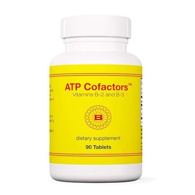 Optimox ATP Cofactors Supplement - Vitamin B Complex for Men &amp; Women, Vitamin B2, Vitamin B3, 100mg Riboflavin, 500mg Niacin, High Potency Tablets - 90 Count