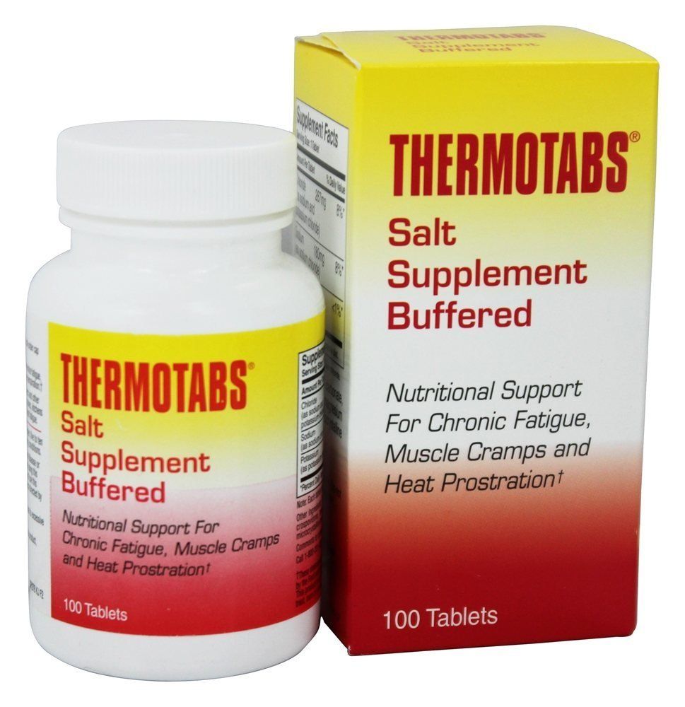Thermotabs Salt Supplement, Buffered, 100 Tablets
