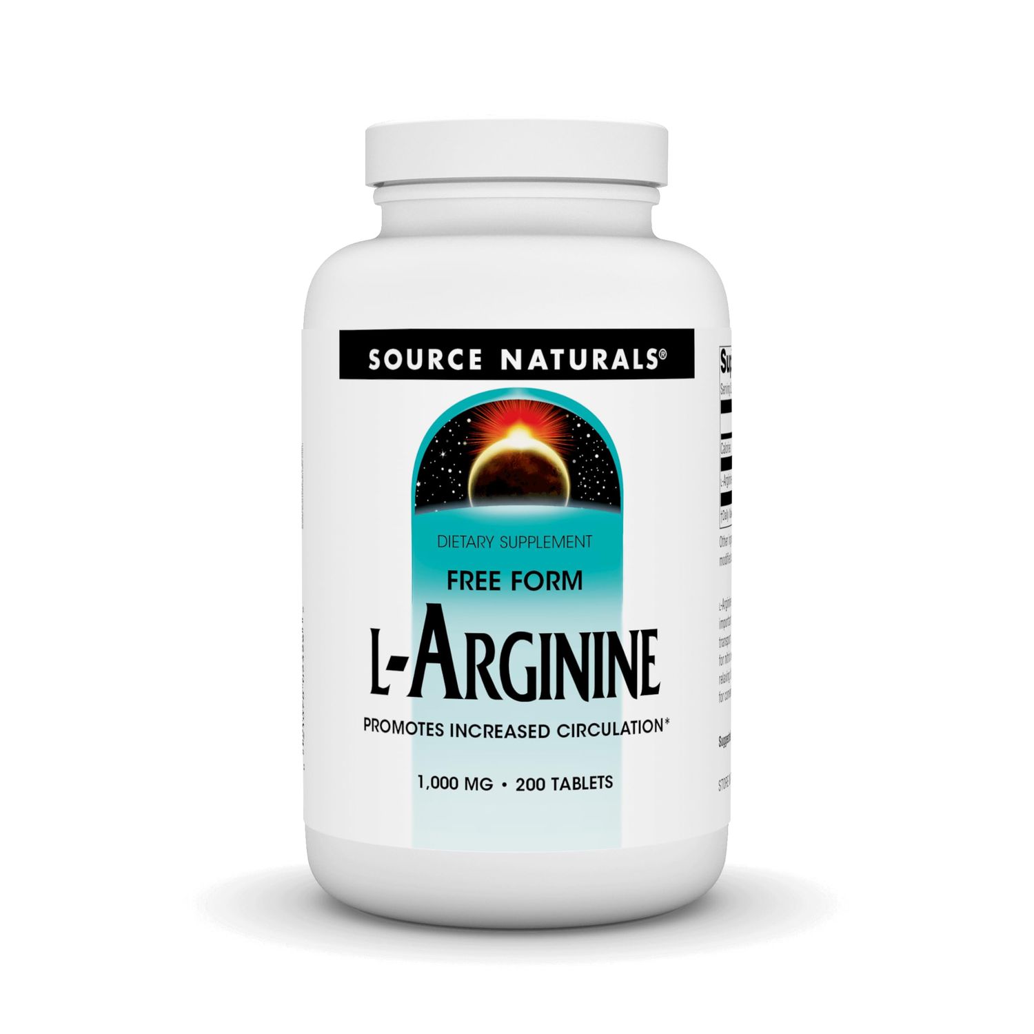 Source Naturals L-Arginine Free Form* - 1000 mg, 200 Tablets