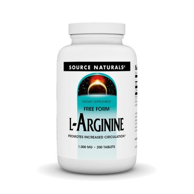 Source Naturals L-Arginine Free Form* - 1000 mg, 200 Tablets