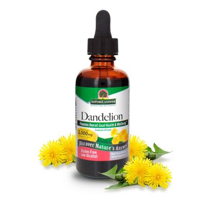 Nature&#39;s Answer Dandelion Root Extract 2 Oz - Low Organic Alcohol, Detox &amp; Liver Support Supplement - Made in USA, Kosher, Gluten Free - Dandelion, Dandelion Root, Dandelion Root Supplement