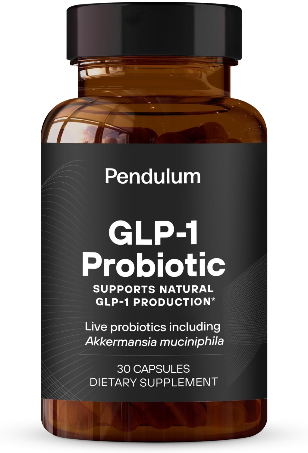 GLP-1 Probiotic - 500M AFU Multi-Strain Probiotic + Prebiotic, Naturally Support GLP-1 Production &amp; Curb Appetite, Delayed Release, Third-Party Tested, for Men &amp; Women (30 Capsules, 1-Pack)