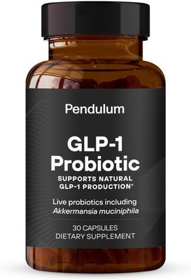 GLP-1 Probiotic - 500M AFU Multi-Strain Probiotic + Prebiotic, Naturally Support GLP-1 Production &amp; Curb Appetite, Delayed Release, Third-Party Tested, for Men &amp; Women (30 Capsules, 1-Pack)