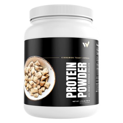 Worthy Supps Whey Protein Isolate Powder by Ashton Hall - Premium Cinnamon Toast Cereal Flavor - Low-Carb, High-Protein Shake for Muscle Growth &amp; Recovery, Packed with 25g of Whey Protein per Scoop