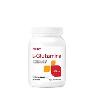 GNC L Glutamine 1000mg Supplement, Supports Muscle, Immune and Gut Function, 100 Servings