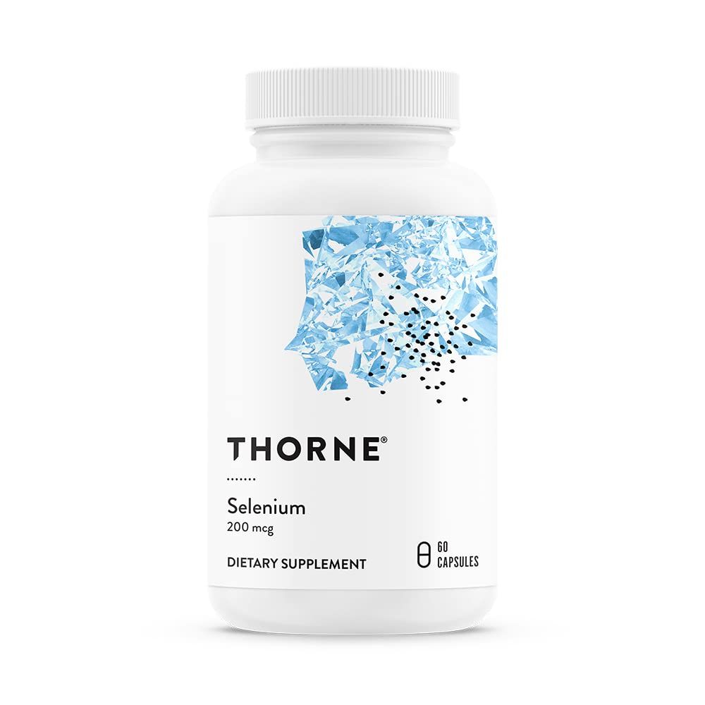 Thorne Selenium - 200 mcg Selenium Supplement for Antioxidant Support - 60 Capsules