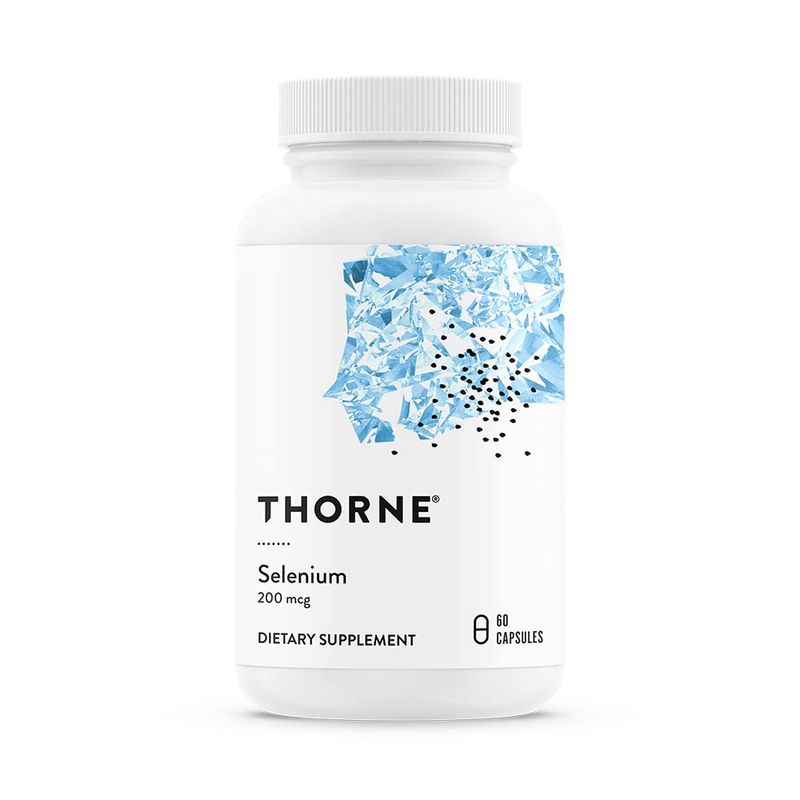 Thorne Selenium - 200 mcg Selenium Supplement for Antioxidant Support - 60 Capsules