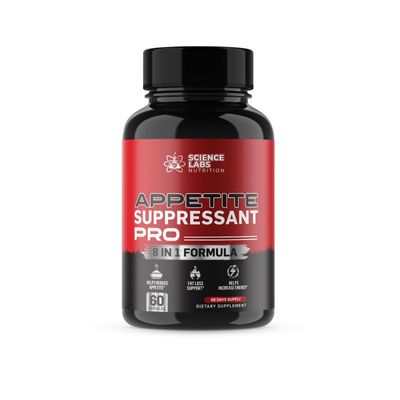 Science Labs | #1 Dosed Appetite Suppressant Weight Loss Pills for Women &amp; Men | Belly Fat Burner Supplement, Metabolism Booster, Carb Blocker | Diet Pills That Work Fast - 60 Servings