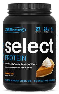 PEScience Select Low Carb Protein Powder, Pumpkin Pie, 27 Serving, Keto Friendly and Gluten Free