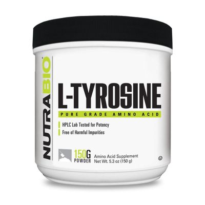 NutraBio L-Tyrosine Supplement, 150g - Help Support Athletic Performance and Wellness