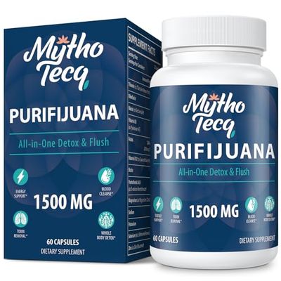 90,000 MG Detox and Cleanse, Body Detox for Men &amp; Women, Fast Detox, Kidney Cleanse Detox &amp; Repair, Natural Herbal Premium Formula for Liver, Digestion &amp; Mood, Made in USA, 60 Caps