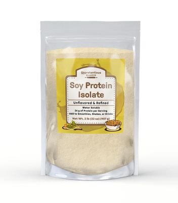Unpretentious Baker Soy Protein Isolate (2 lb), Good Source of Protein &amp; Iron, Smoothies, Shakes