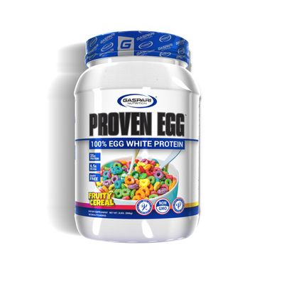 Gaspari Nutrition Proven Egg, Fruity Cereal, 100% Egg White Protein, 25g Protein, Keto Friendly, Dairy Free, Lactose Free, Soy Free (2 lbs, Fruity Cereal)