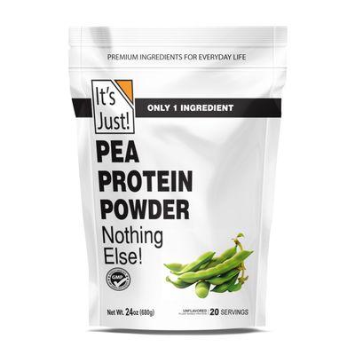 It&#39;s Just! - 100% Pea Protein, Vegan Plant Based, Grown in Canada, Premium Quality, Smooth Texture, Gluten Free, Keto Friendly (1.5 Pound, Unflavored)