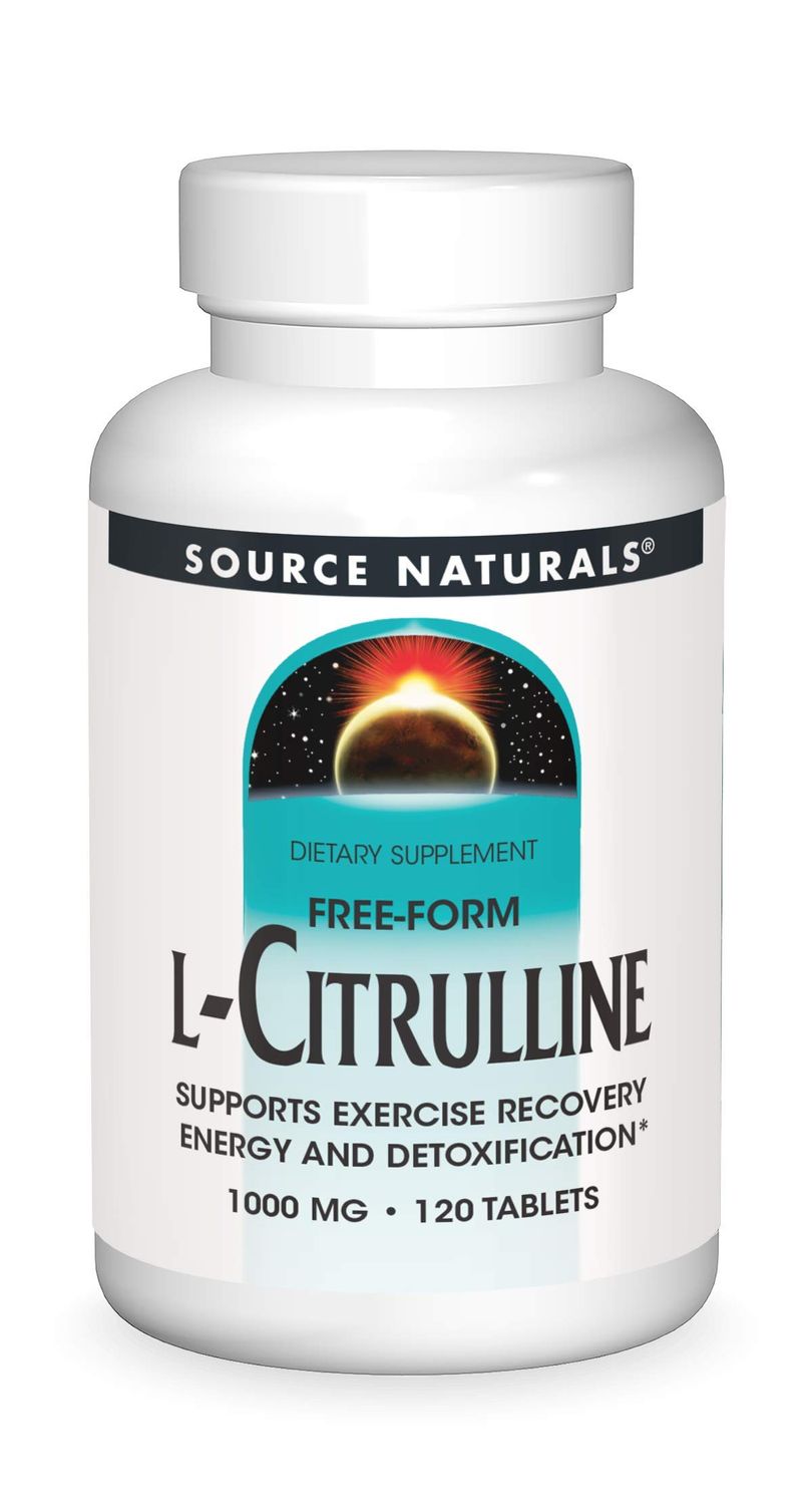 Source Naturals L-Citrulline 1000mg - Nitric Oxcide Booster - 120 Tablets
