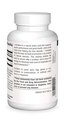 Source Naturals L-Citrulline 1000mg - Nitric Oxcide Booster - 120 Tablets