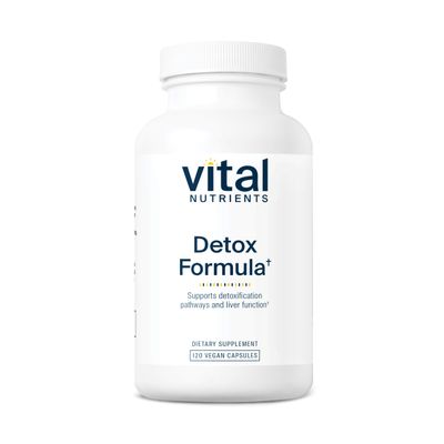 Vital Nutrients Detox Formula | Vegan Liver Detox | Antioxidant Supplement Promotes Liver &amp; Detoxification Support | Gluten, Dairy, Soy Free | Non-GMO | 120 Capsules