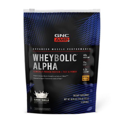 GNC AMP Wheybolic Alpha with MyoTor | Fast-Digesting Protein - Vanilla | 9 Servings