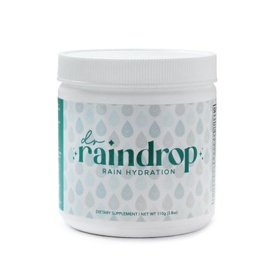 Dr Raindrop Blueberry Electrolyte Powder +Immune Support | No Added Sugar | Hydration Support Drink Mix Powder Boosting Supplement | Made in USA | 20 Servings -10 Calories per Serving