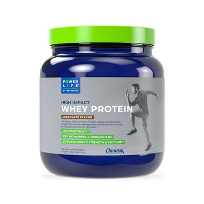 POWERLIFE Tony Horton High Impact Grass Fed Whey Protein with 3000 MG of HMB, No Sugar Added, Non-GMO, Hormone and Antibiotic Free, 15 Servings (Chocolate - New Formula)