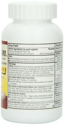 FiberCon Fiber Therapy for Regularity, 140 Caplets (Pack of 3)