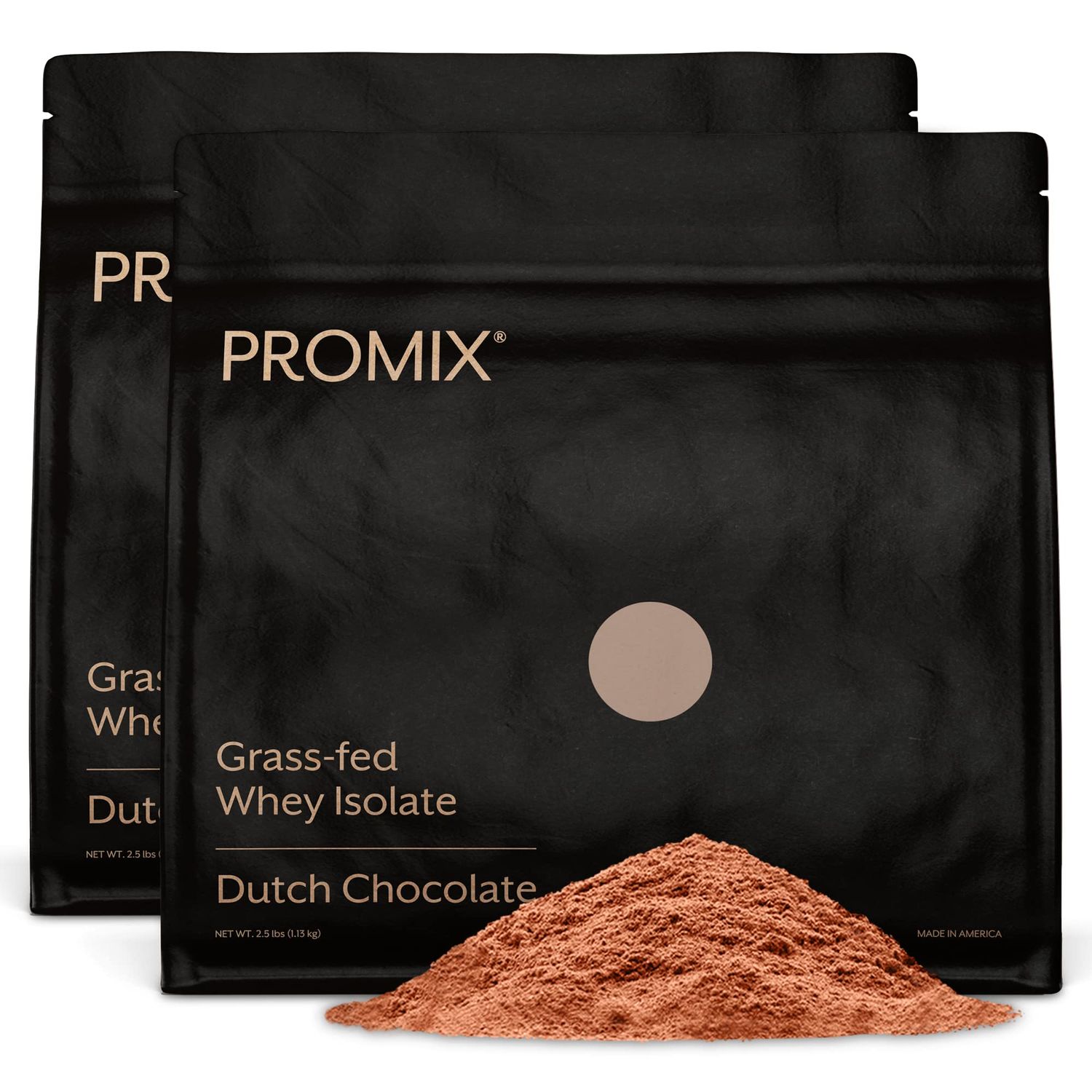 Promix Whey Protein Isolate Powder, Chocolate - 5lb Bulk - Grass-Fed &amp; 100% All Natural - Post Workout Fitness &amp; Nutrition Shakes, Smoothies, Baking &amp; Cooking Recipes - Gluten-Free &amp; Keto-Friendly