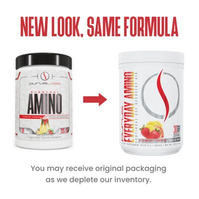 Purus Labs Everyday Amino BCAA Powder | Amino Acids for Muscle Hydration &amp; Recovery | Sugar Free &amp; Gluten Free | 30 Servings (Strawberry Lemonade)