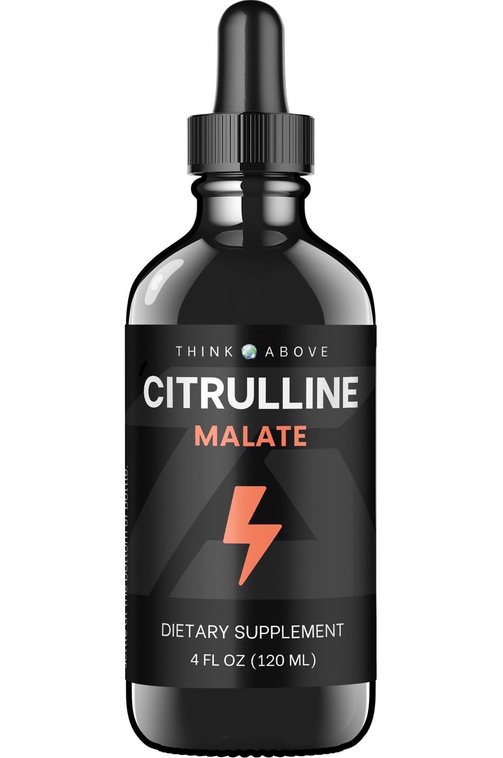 Think Above L-Citrulline DL Malate 2:1 Liquid Drops Supplementm - 250 mg per Serving - 30 Day Supply - Dropper Top