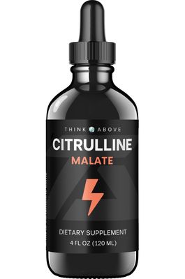 Think Above L-Citrulline DL Malate 2:1 Liquid Drops Supplementm - 250 mg per Serving - 30 Day Supply - Dropper Top