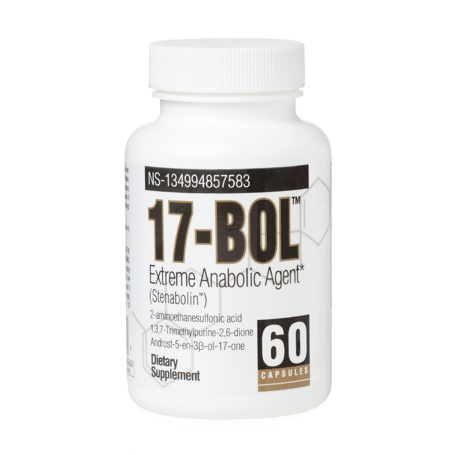 17-BOL Avry Labs Extreme Anabolic Supplement - Pre-Workout Dietary Supplement, Lean Muscle Builder &amp; Fat Burner - Supports Protein Synthesis, Testosterone Levels &amp; Muscle Growth - Vegan, 60 Capsules