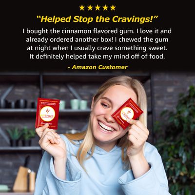 UnCrave Gum - Infused with 100% Pure Saffron Extract - Control Cravings - Improve Mood - Vision Health - Rich Cinnamon (14 Pieces)