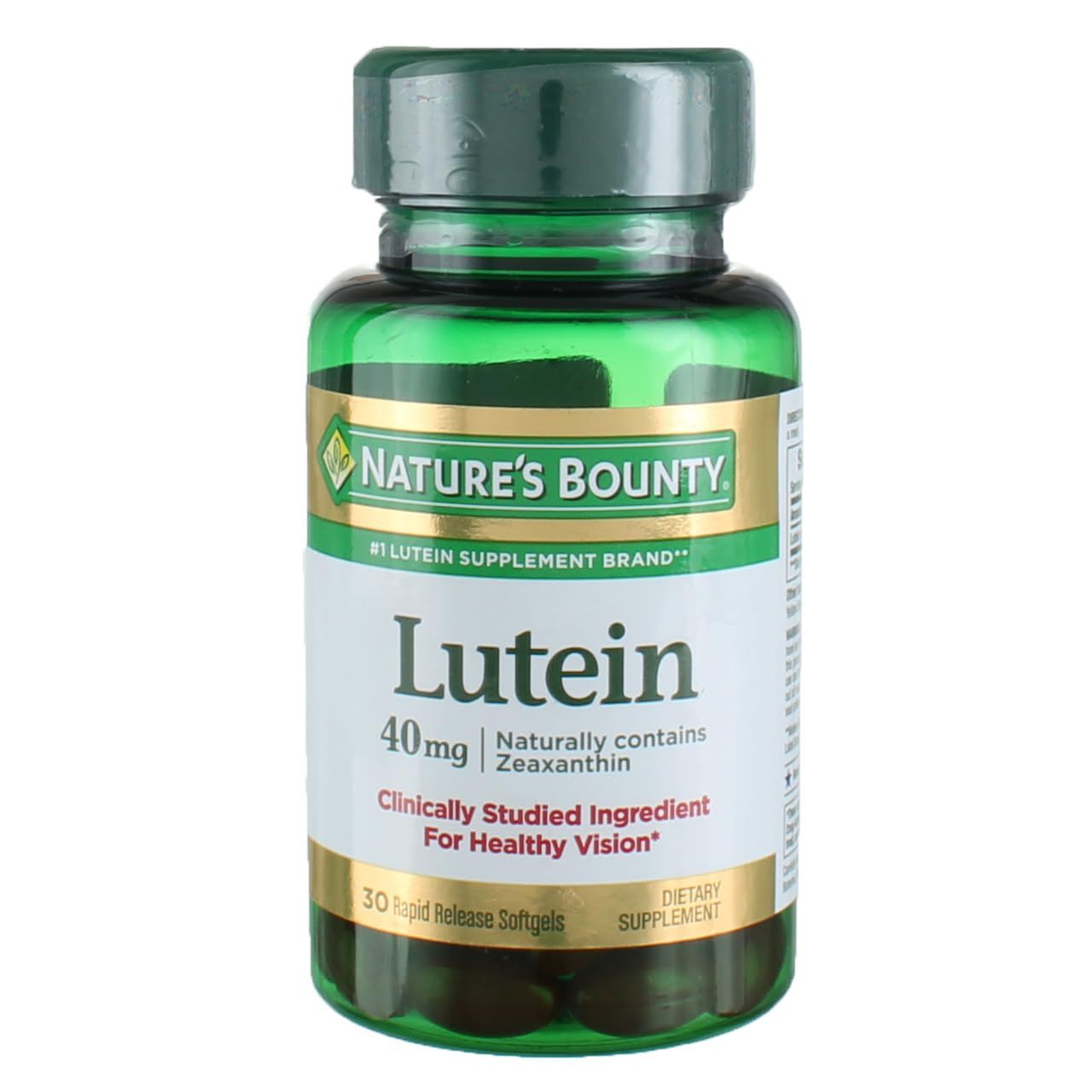 Nature&#39;s Bounty Lutein Pills, Eye Health Supplements and Vitamins, Support Vision Health, 40 mg, 30 Softgels